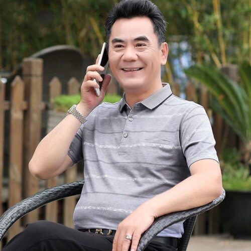 ÁO THUN TRUNG NIÊN TS388-49 ĐỎ