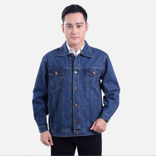 ÁO JEANS TRUNG NIÊN TS606 XANH ĐẬM